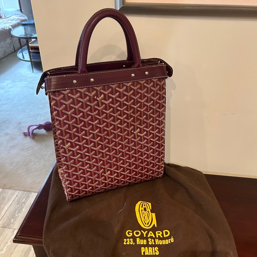 Goyard Coated Canvas Jersey GM bag RARE